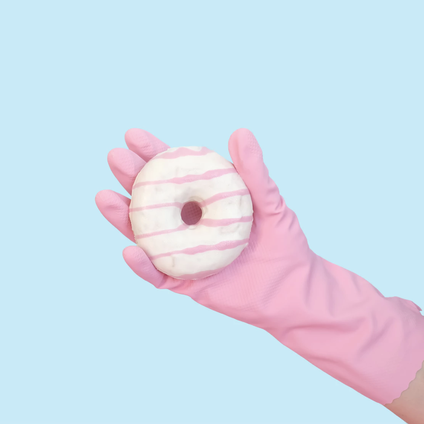 Hand and a donut